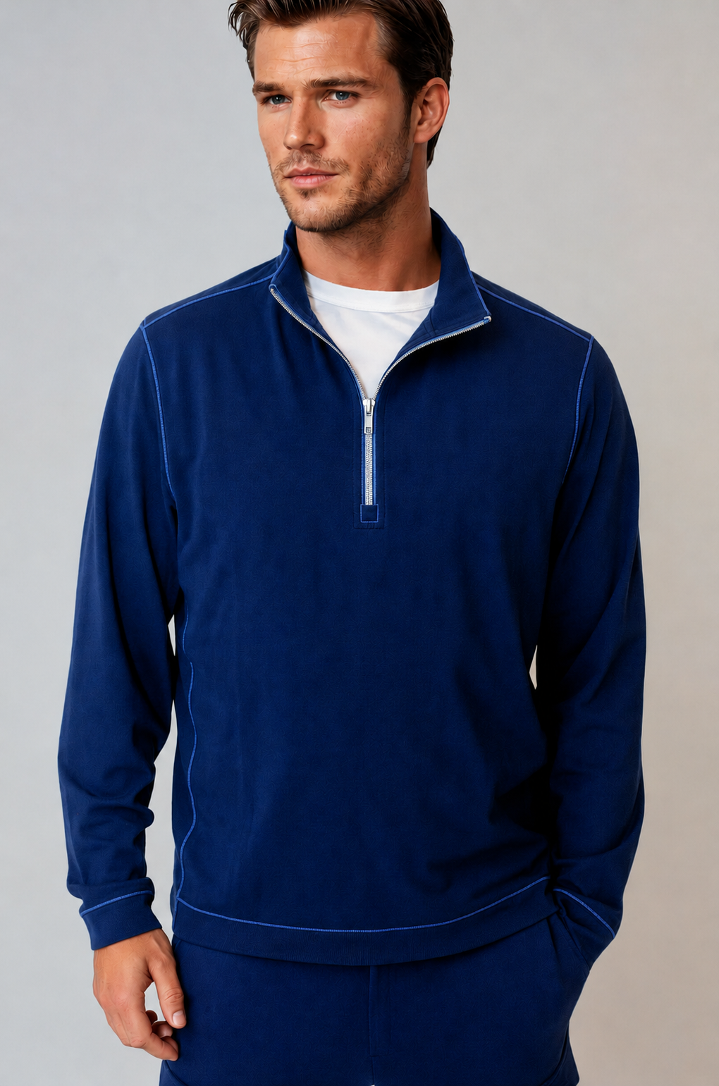 Buki Cinqo Travel Half Zip - Navy Buki