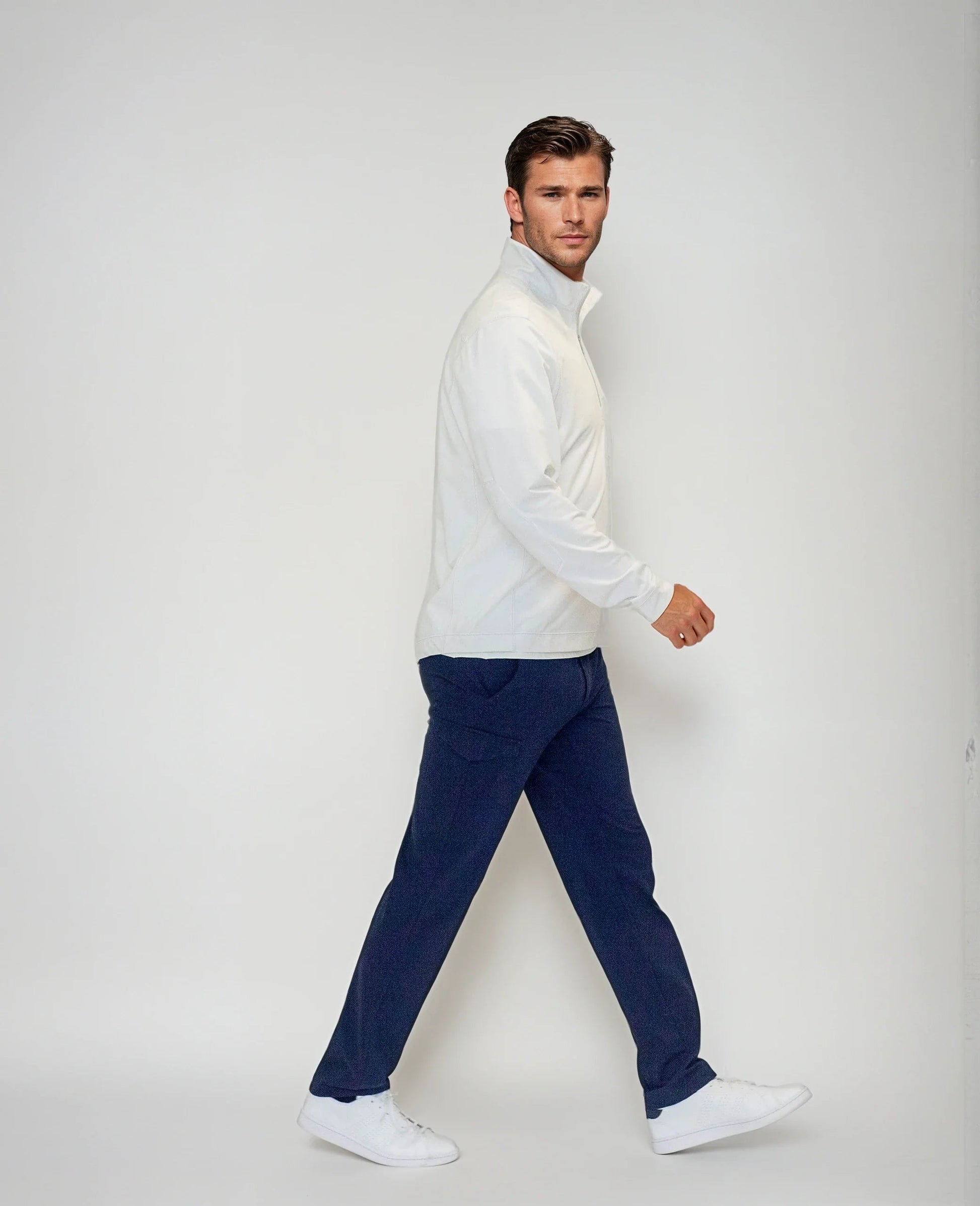 Buki Cinqo Travel Half Zip - White Buki