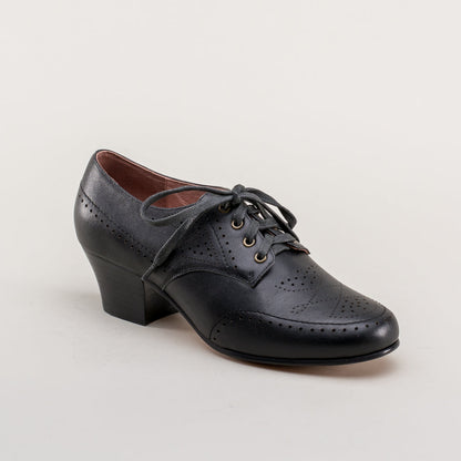 Claire 1940s Oxfords (Black) American Duchess