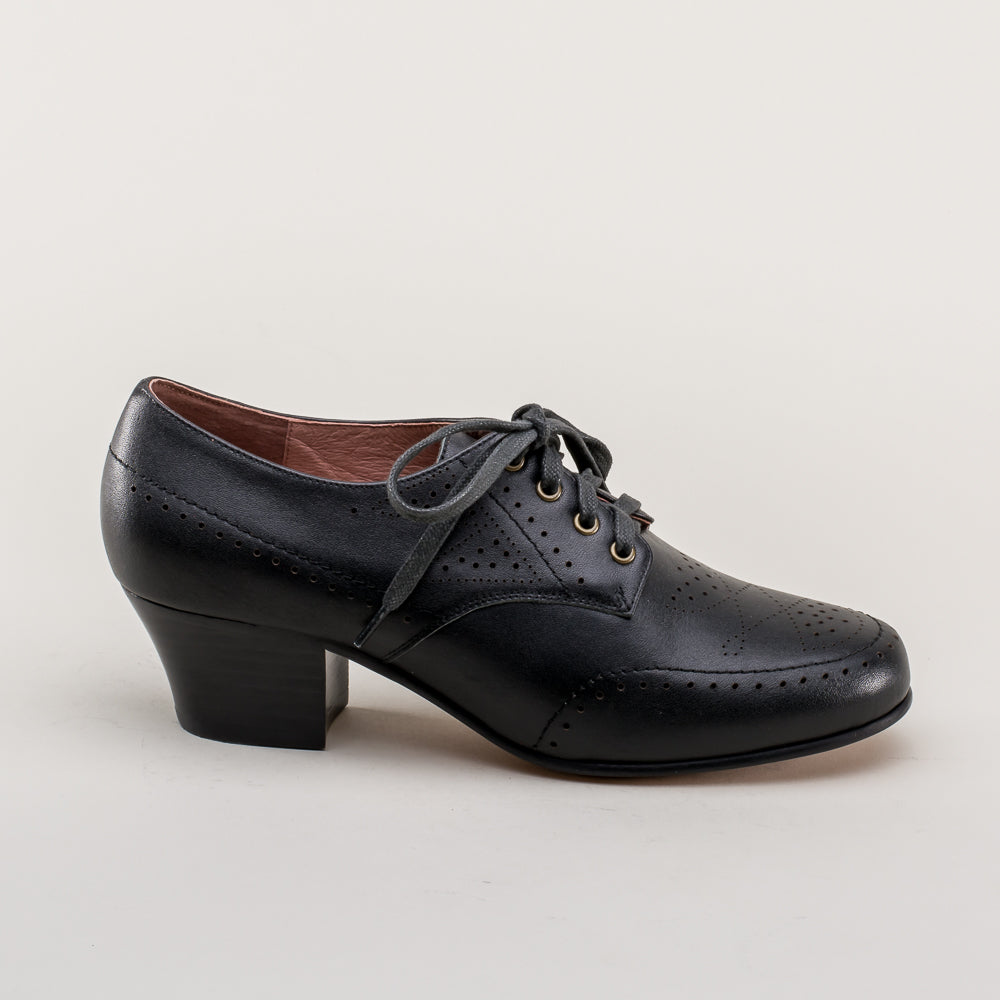 Claire 1940s Oxfords (Black) American Duchess