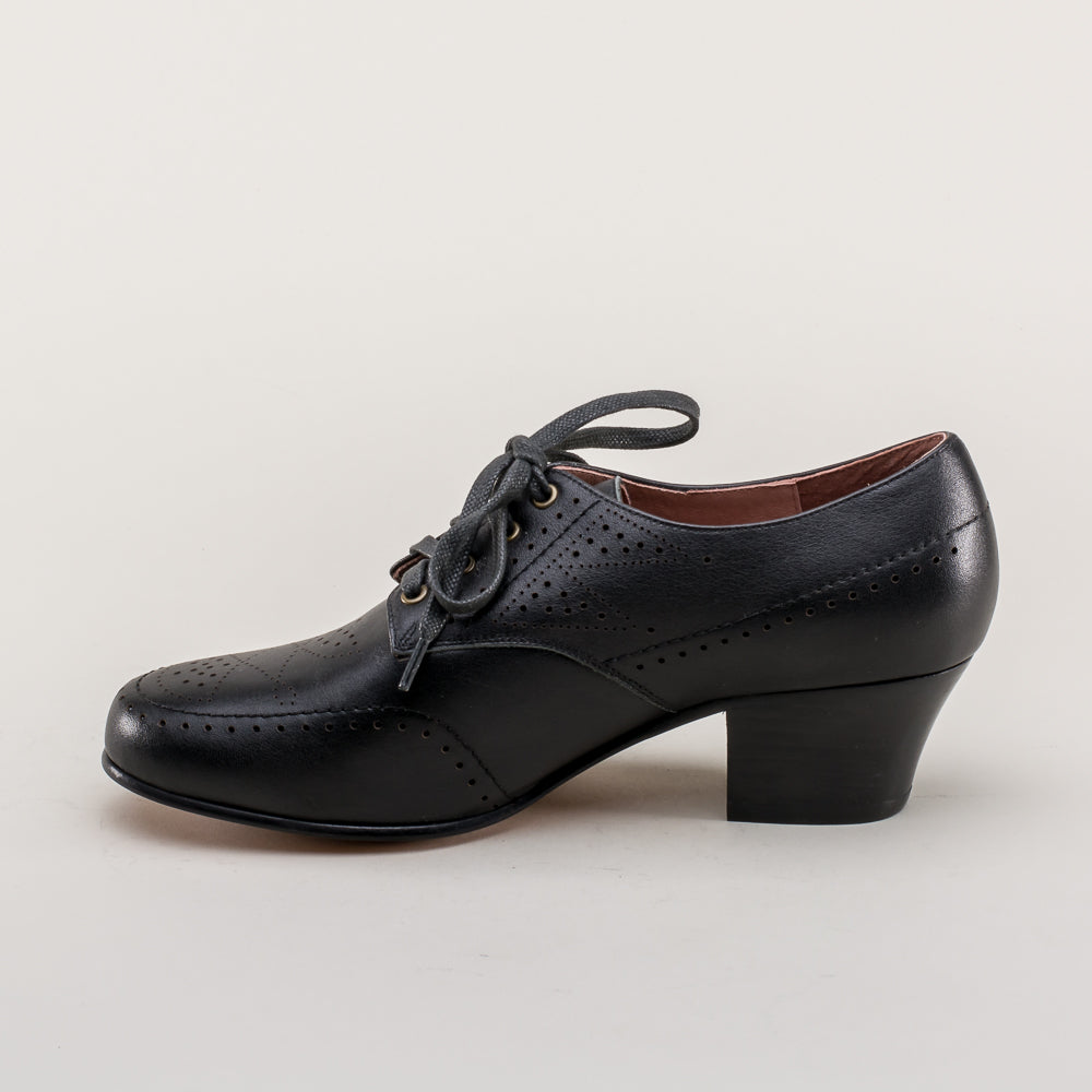 Claire 1940s Oxfords (Black) American Duchess