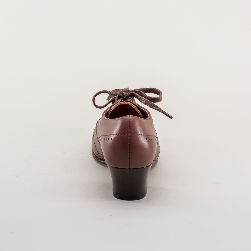 Claire 1940s Oxfords (Brown) American Duchess