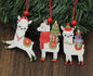 Classic Alpaca Wooden Christmas Ornament Set Purely Alpaca