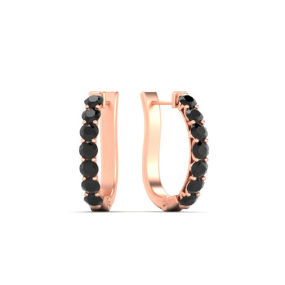 Modern Huggie Hoop Earrings Fascinating Diamonds
