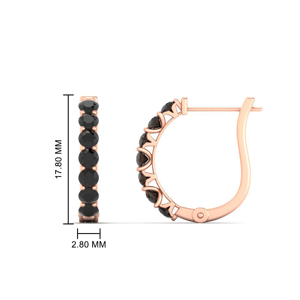 Modern Huggie Hoop Earrings Fascinating Diamonds