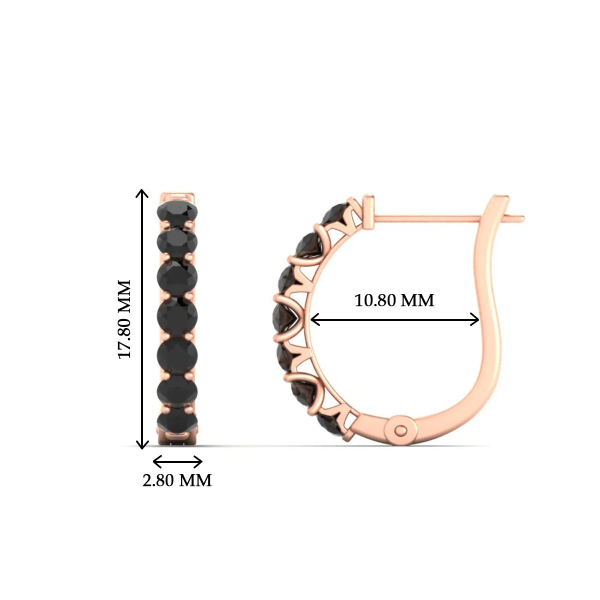 Modern Huggie Hoop Earrings Fascinating Diamonds