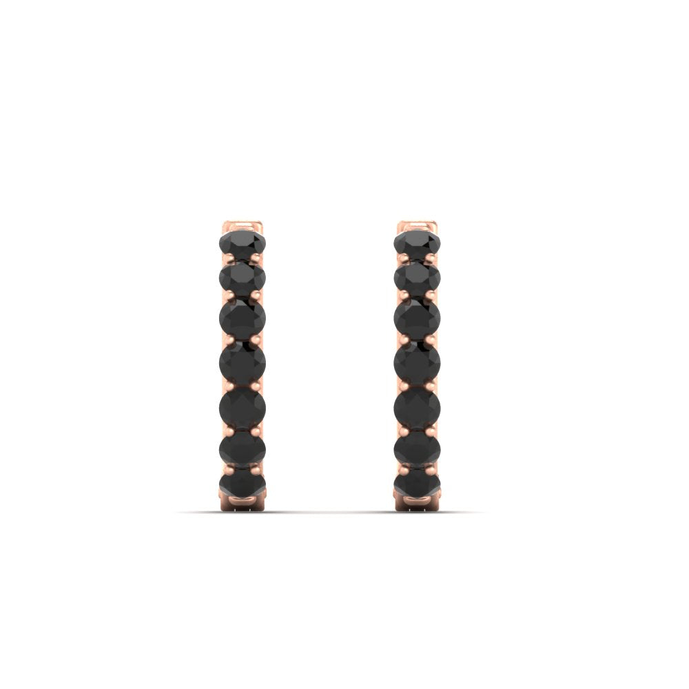 Modern Huggie Hoop Earrings Fascinating Diamonds