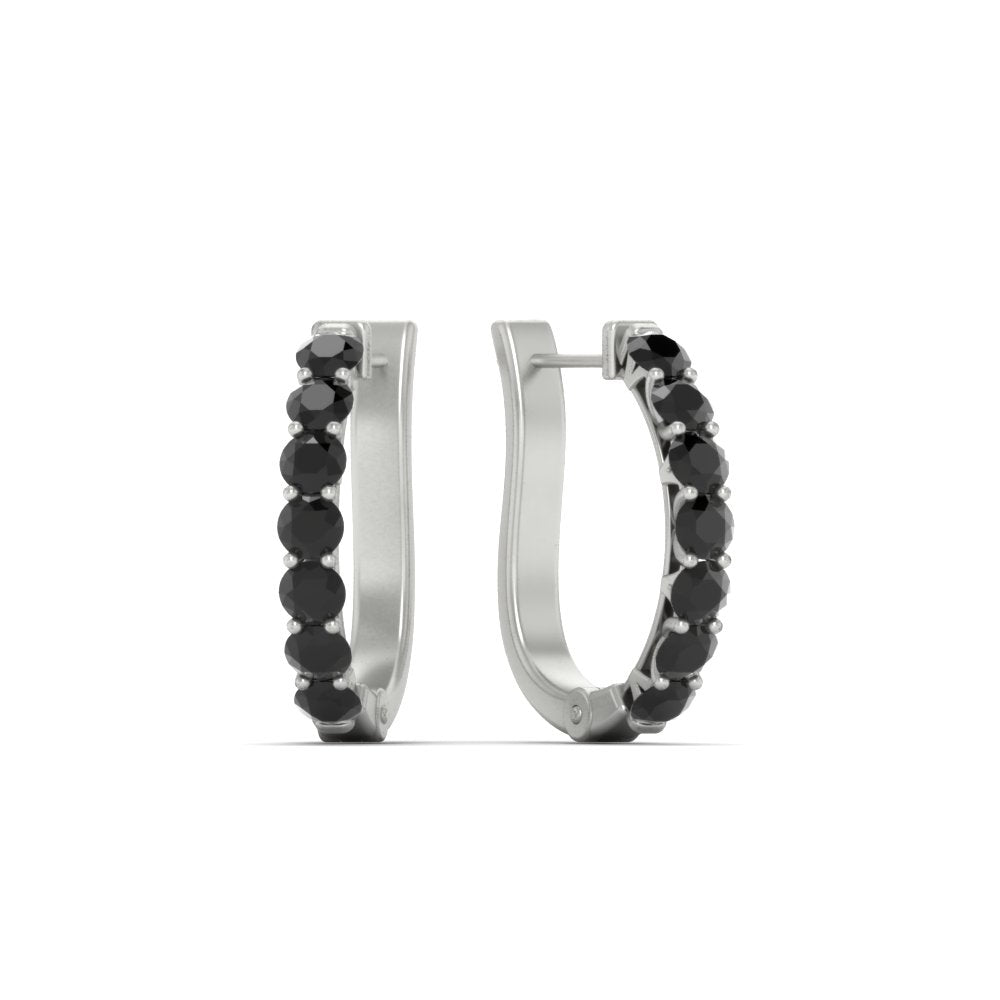 Modern Huggie Hoop Earrings Fascinating Diamonds