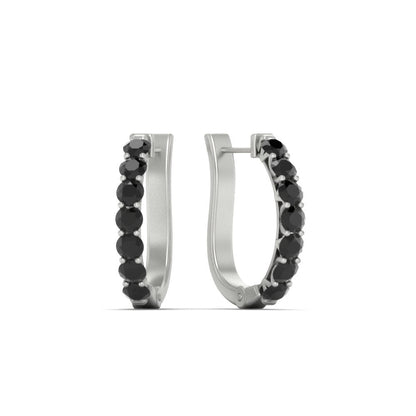 Modern Huggie Hoop Earrings Fascinating Diamonds
