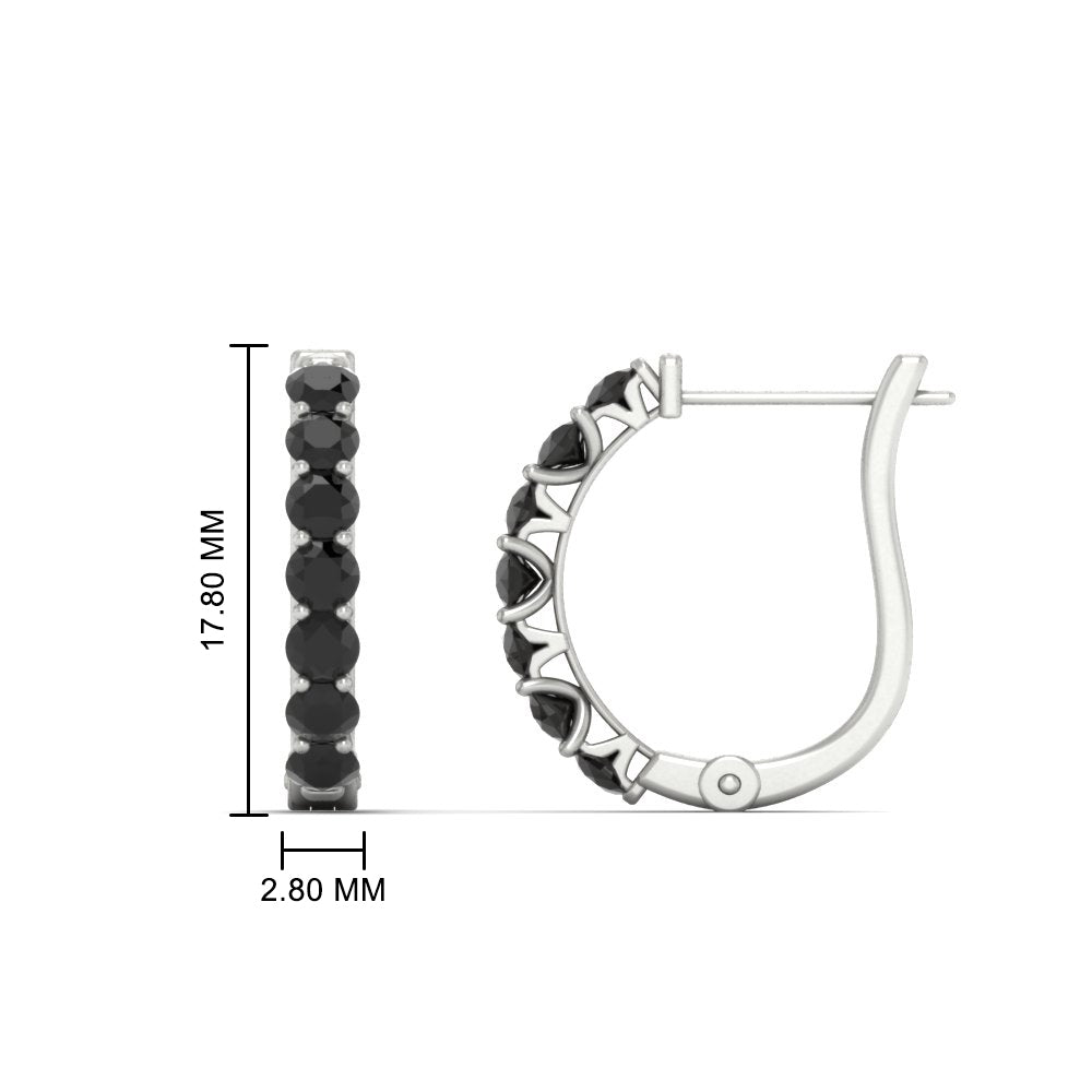 Modern Huggie Hoop Earrings Fascinating Diamonds