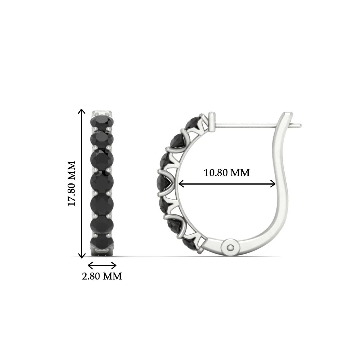 Modern Huggie Hoop Earrings Fascinating Diamonds