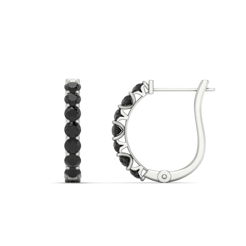 Modern Huggie Hoop Earrings Fascinating Diamonds