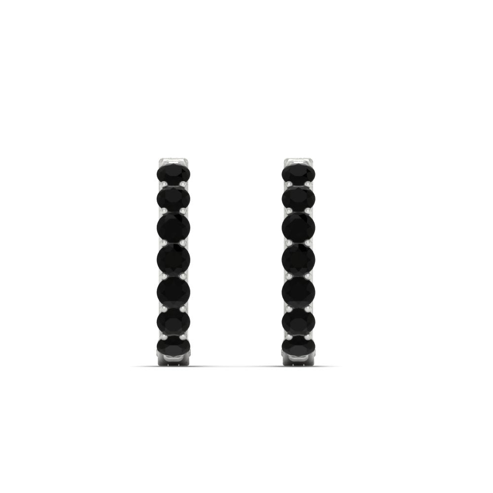 Modern Huggie Hoop Earrings Fascinating Diamonds