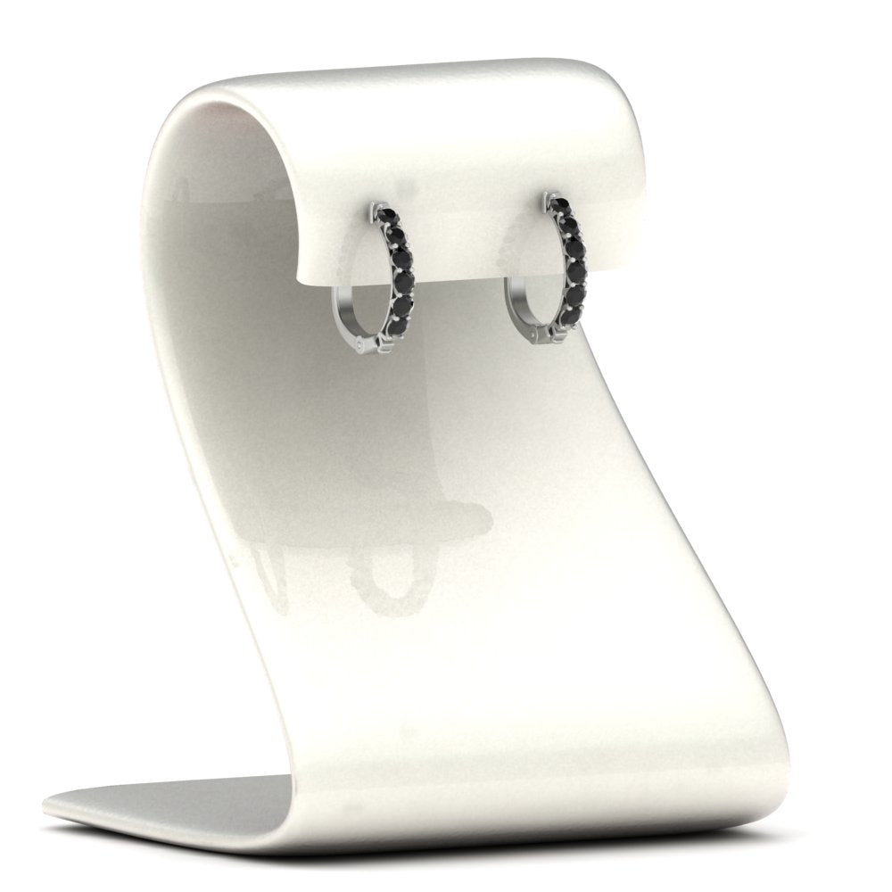 Modern Huggie Hoop Earrings Fascinating Diamonds