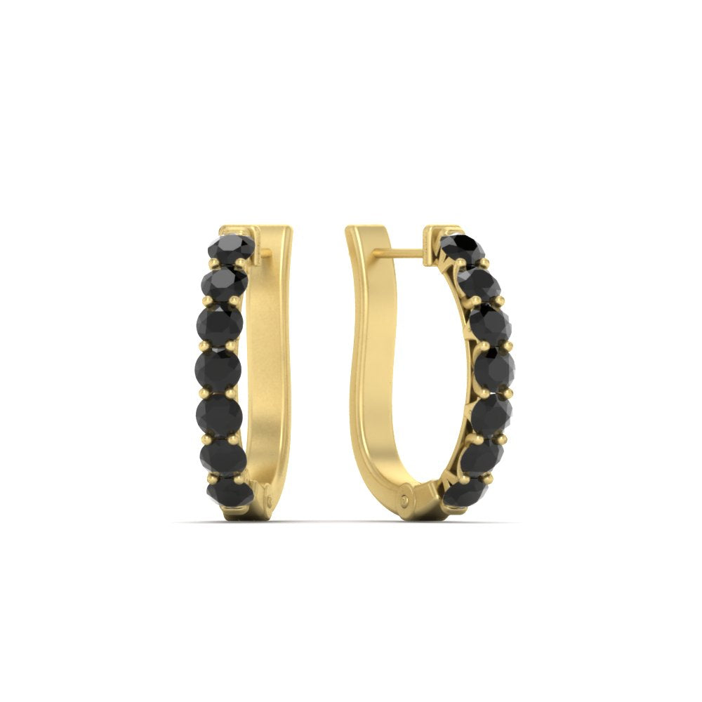 Modern Huggie Hoop Earrings Fascinating Diamonds