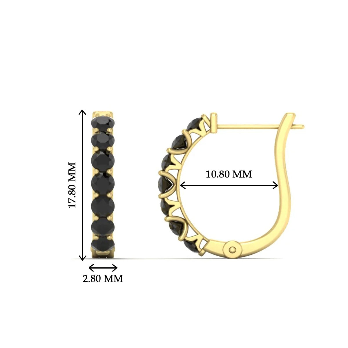 Modern Huggie Hoop Earrings Fascinating Diamonds