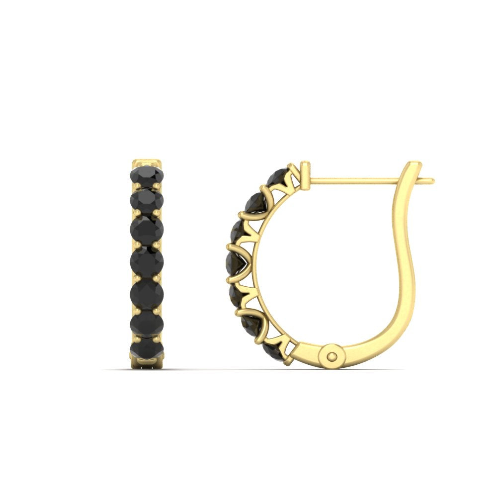 Modern Huggie Hoop Earrings Fascinating Diamonds