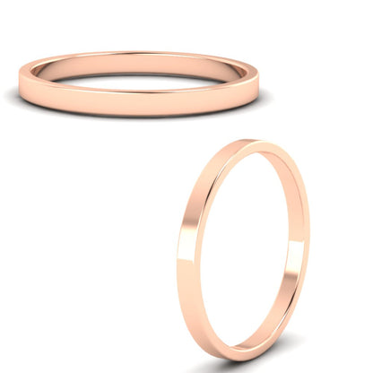 Unisex Classic Flat Cigar Band Fascinating Diamonds