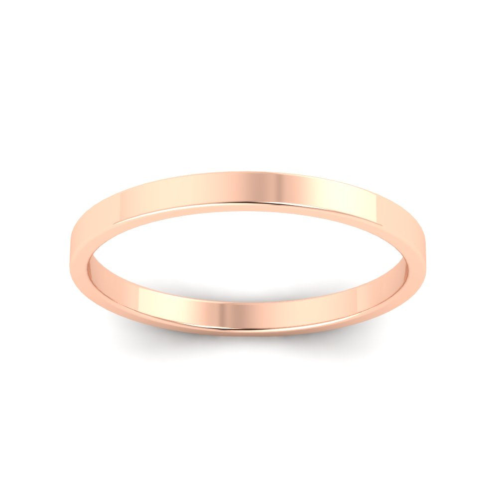 Unisex Classic Flat Cigar Band Fascinating Diamonds
