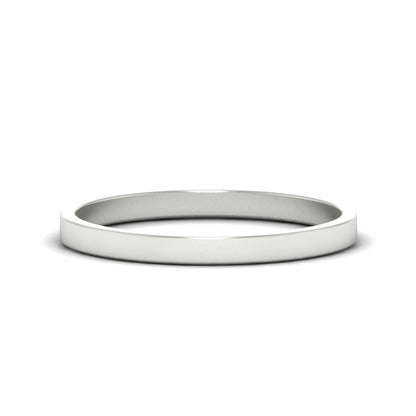 Unisex Classic Flat Cigar Band Fascinating Diamonds