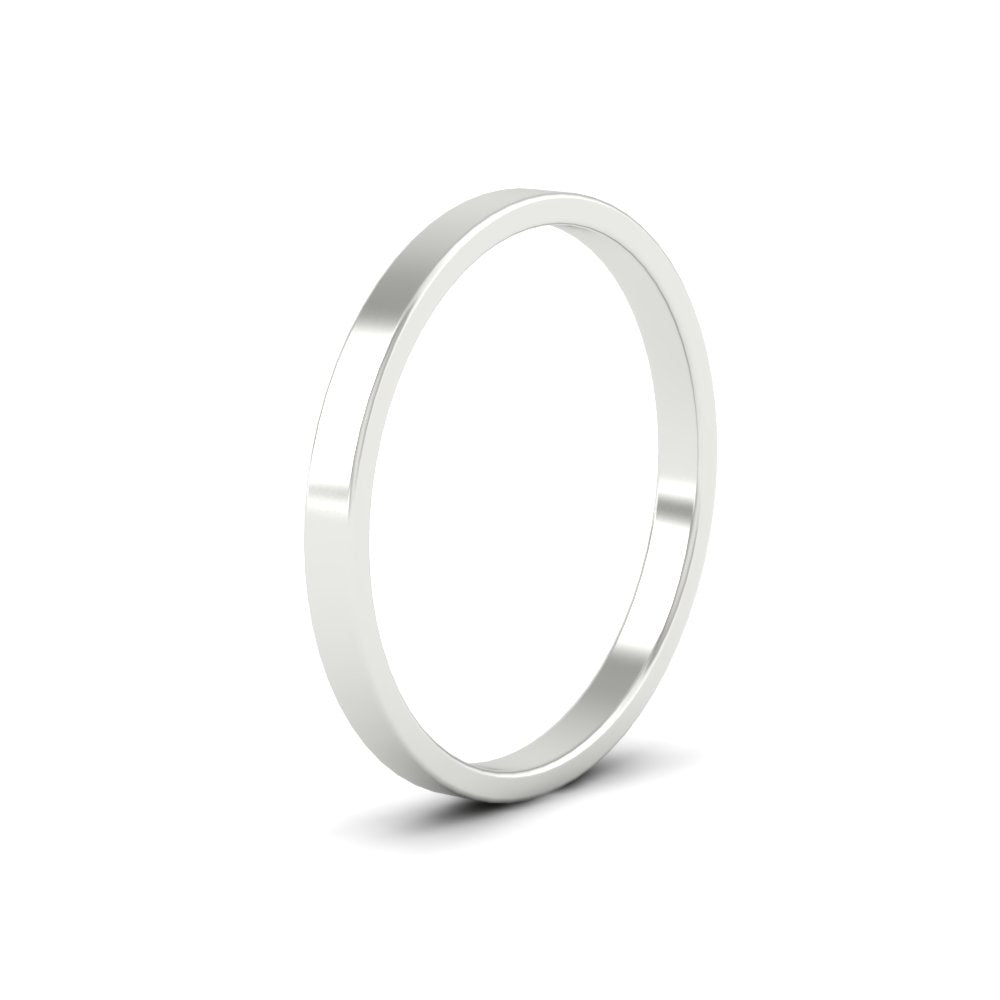 Unisex Classic Flat Cigar Band Fascinating Diamonds