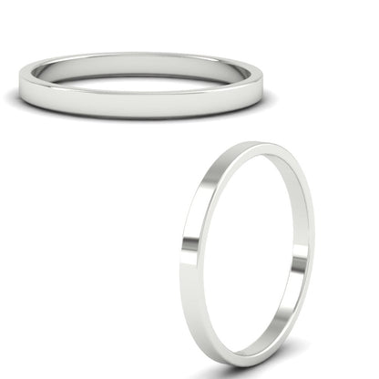 Unisex Classic Flat Cigar Band Fascinating Diamonds
