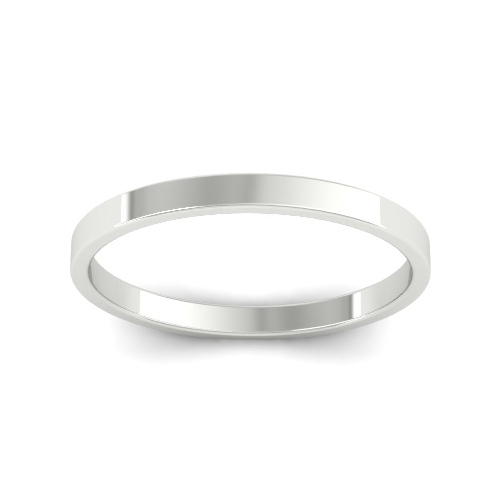 Unisex Classic Flat Cigar Band Fascinating Diamonds