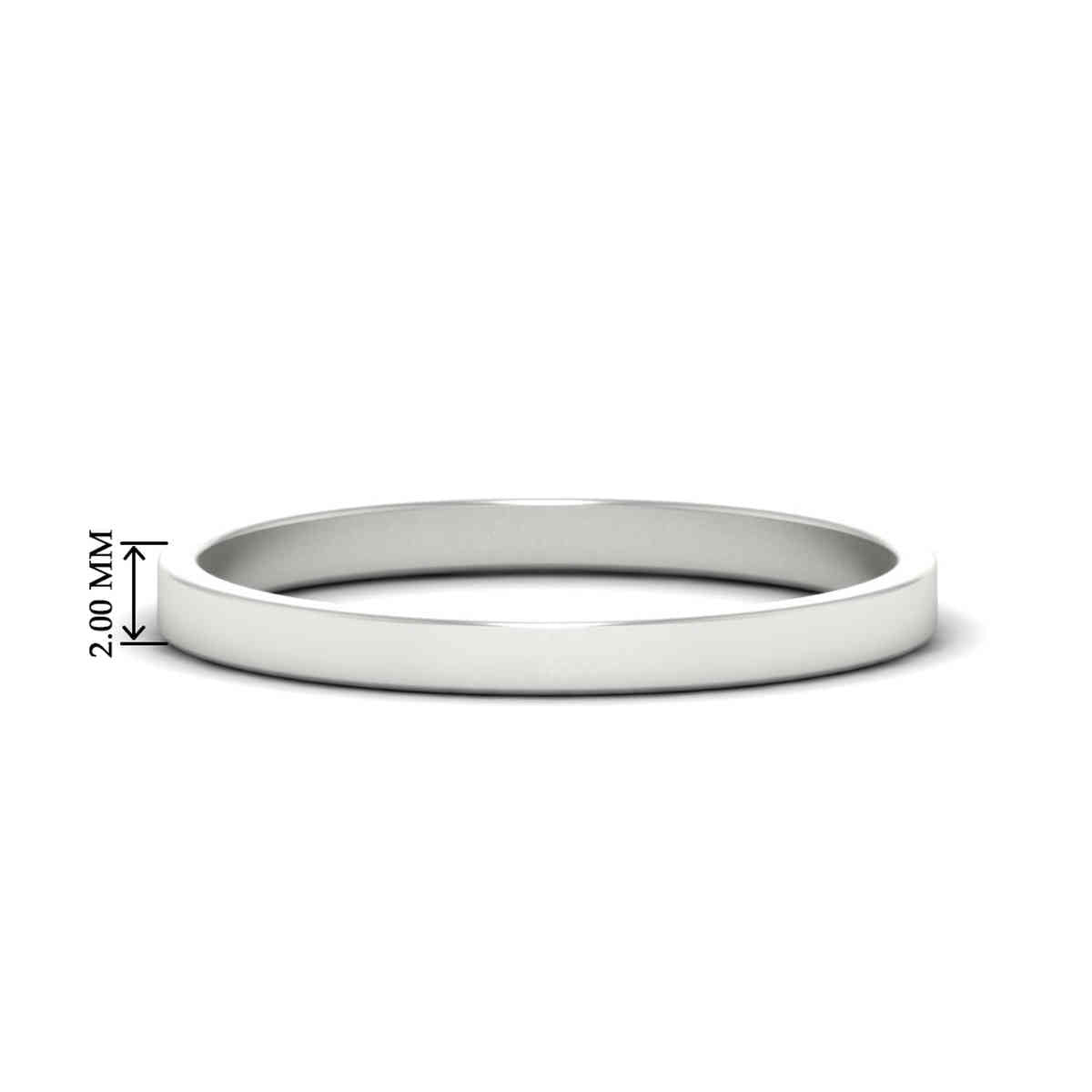 Unisex Classic Flat Cigar Band Fascinating Diamonds