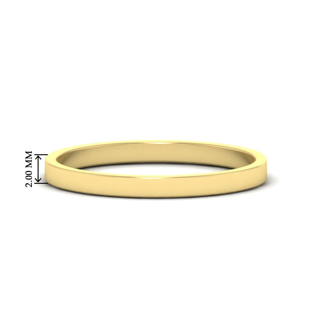 Unisex Classic Flat Cigar Band Fascinating Diamonds