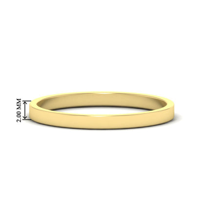 Unisex Classic Flat Cigar Band Fascinating Diamonds