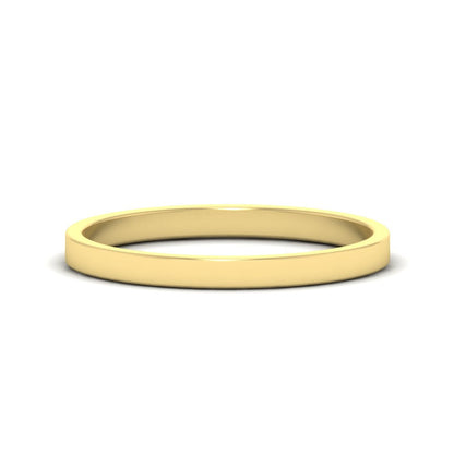 Unisex Classic Flat Cigar Band Fascinating Diamonds