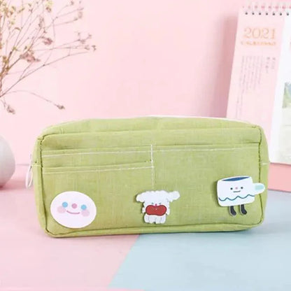 Classic Cartoon Large Capacity Stylish Students Pencil Pouch Cute Creative Design Case For School Stevvex