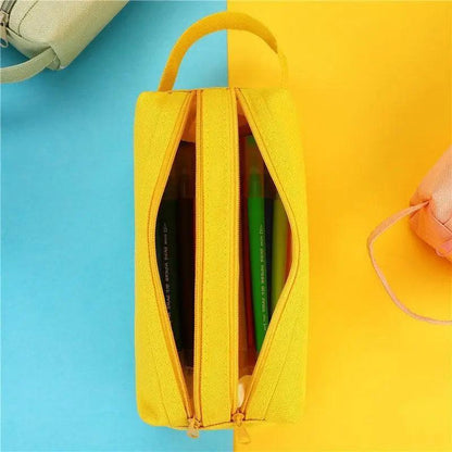 Classic Colorful Large Capacity Pencil Cases For Students Cool Design Double Zipper Pencil Pouch Pen Bag For School Stevvex