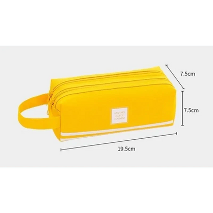 Classic Colorful Large Capacity Pencil Cases For Students Cool Design Double Zipper Pencil Pouch Pen Bag For School Stevvex