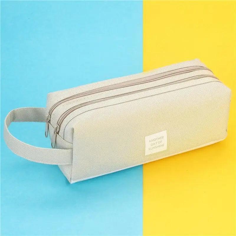 Classic Colorful Large Capacity Pencil Cases For Students Cool Design Double Zipper Pencil Pouch Pen Bag For School Stevvex