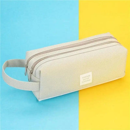 Classic Colorful Large Capacity Pencil Cases For Students Cool Design Double Zipper Pencil Pouch Pen Bag For School Stevvex