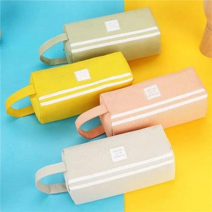 Classic Colorful Large Capacity Pencil Cases For Students Cool Design Double Zipper Pencil Pouch Pen Bag For School Stevvex