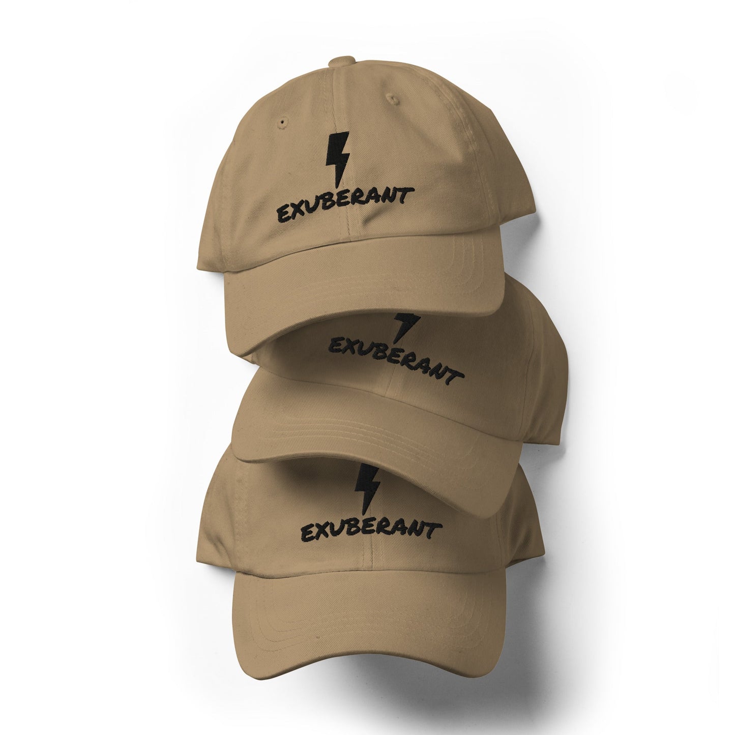 EXUBERANT - PERSONALIZED Lightning Dad Hat - EMBROIDERY, Washable, Breathable THE EXUBERANT STORE