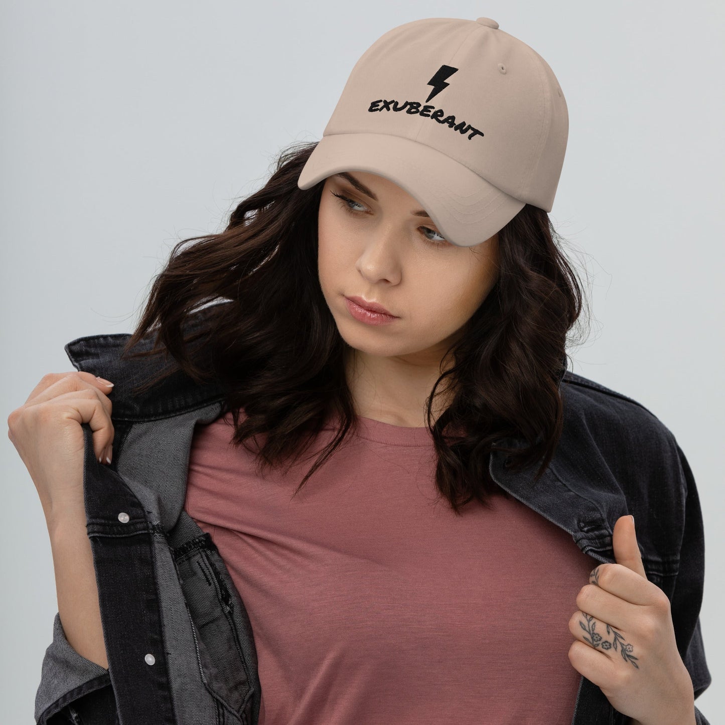EXUBERANT - PERSONALIZED Lightning Dad Hat - EMBROIDERY, Washable, Breathable THE EXUBERANT STORE