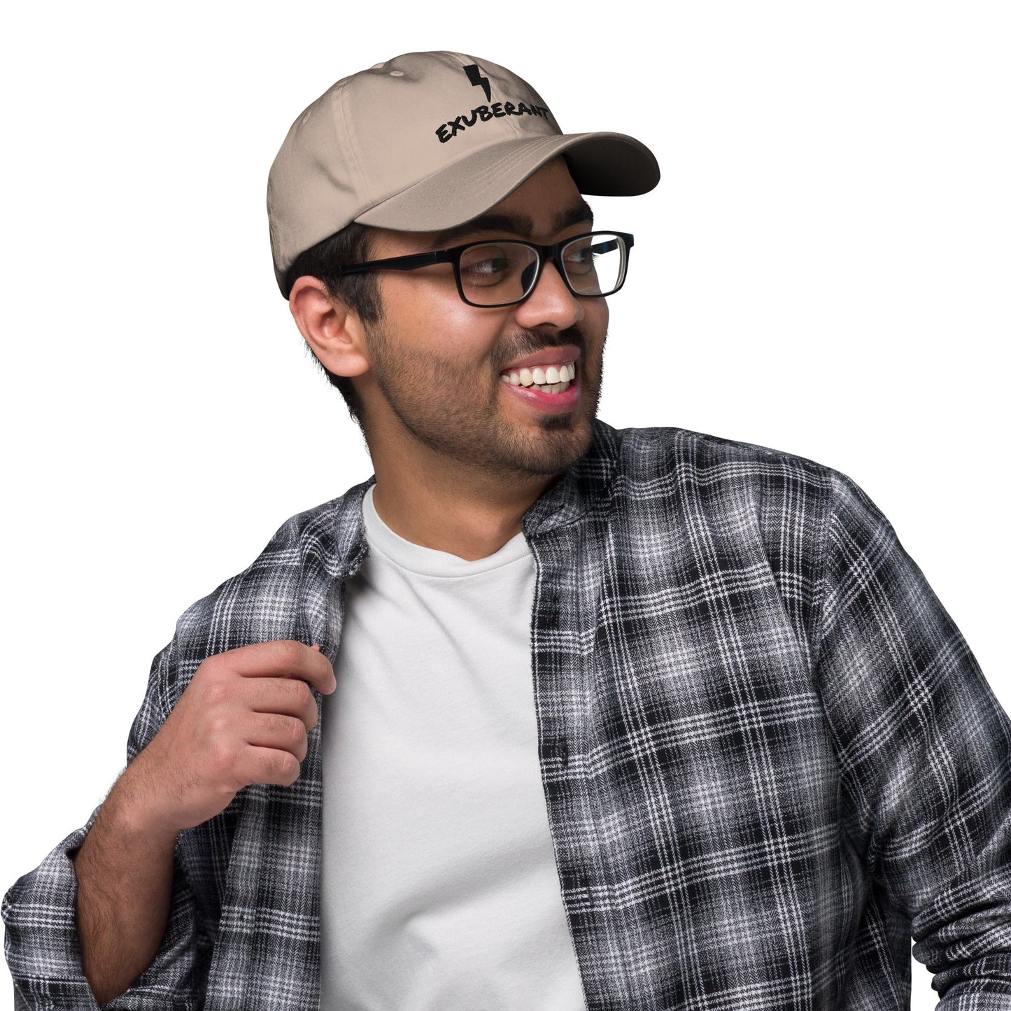 EXUBERANT - PERSONALIZED Lightning Dad Hat - EMBROIDERY, Washable, Breathable THE EXUBERANT STORE