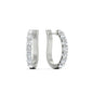 Modern Huggie Hoop Earrings Fascinating Diamonds