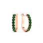 Modern Huggie Hoop Earrings Fascinating Diamonds
