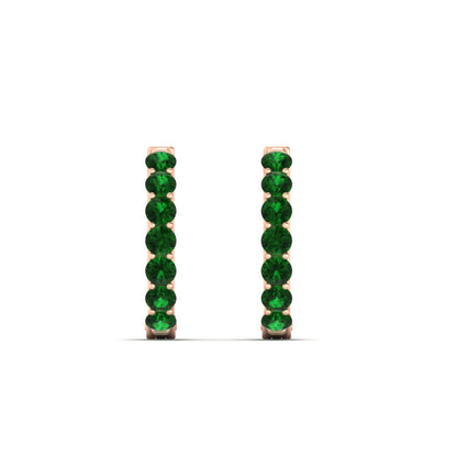Modern Huggie Hoop Earrings Fascinating Diamonds
