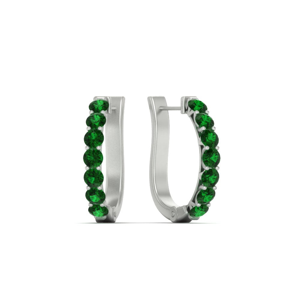 Modern Huggie Hoop Earrings Fascinating Diamonds