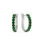Modern Huggie Hoop Earrings Fascinating Diamonds