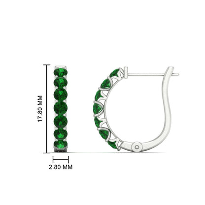 Modern Huggie Hoop Earrings Fascinating Diamonds