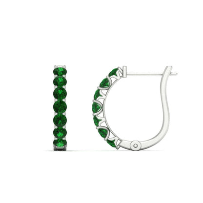 Modern Huggie Hoop Earrings Fascinating Diamonds