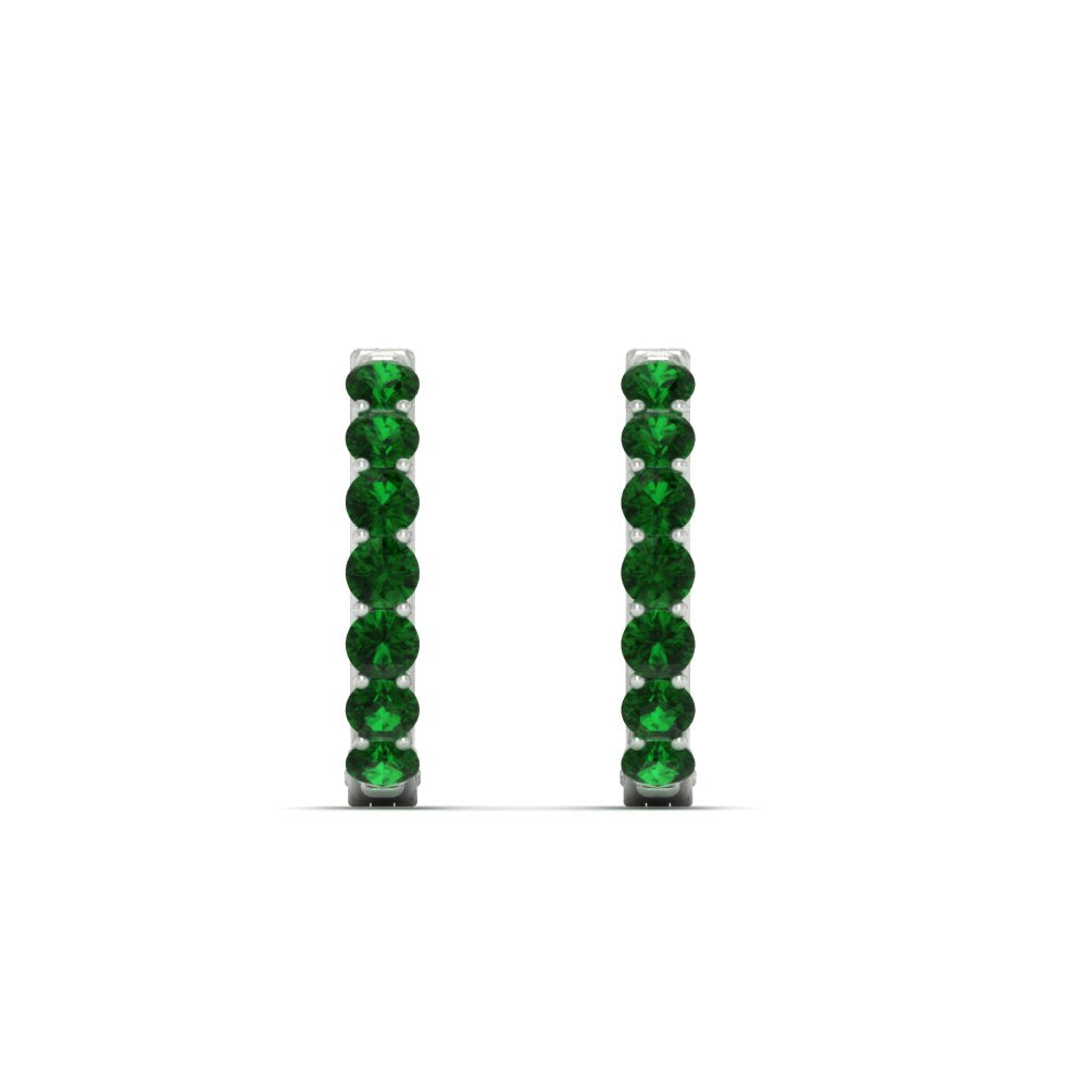 Modern Huggie Hoop Earrings Fascinating Diamonds