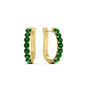 Modern Huggie Hoop Earrings Fascinating Diamonds