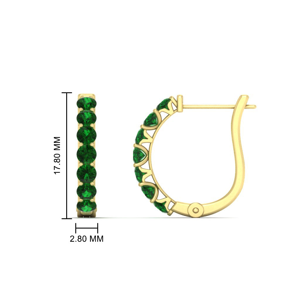 Modern Huggie Hoop Earrings Fascinating Diamonds